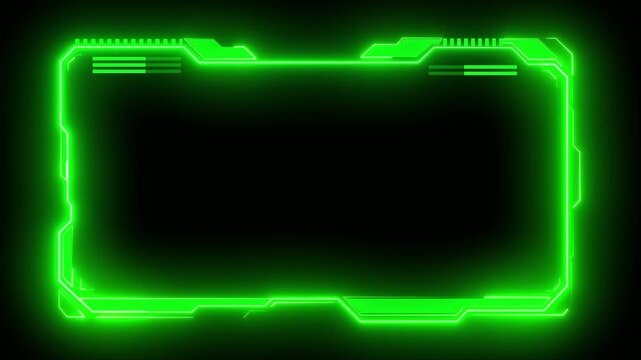 Abstract technology Hud frame background. Computer interface Hud motion texture. futuristic pattern for modern . 4k motion video.