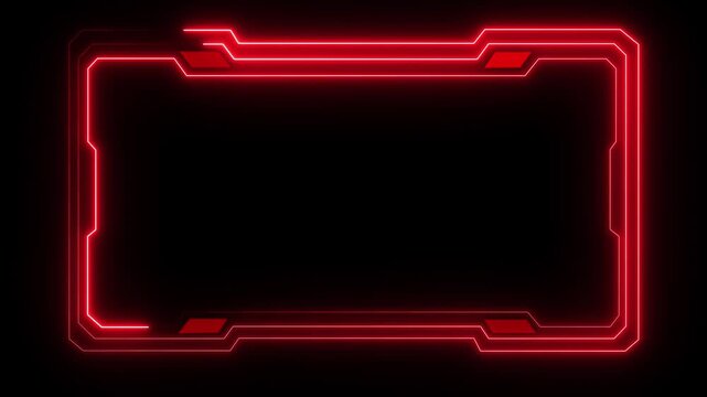 Abstract technology Hud frame background. Computer interface Hud motion texture. futuristic pattern for modern . 4k motion video. Technology HUD Loop Animation. Frame border element. HUD viewfinder