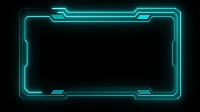 Abstract technology Hud frame background. Computer interface Hud motion texture. futuristic pattern for modern . 4k motion video. Technology HUD Loop Animation. Frame border element. HUD viewfinder