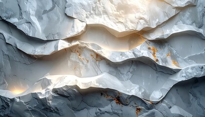 Fototapeta premium Close-up of layered rock formation.