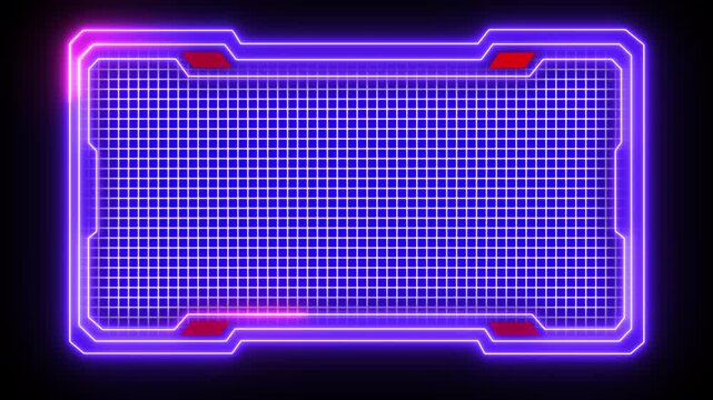 Abstract technology Hud frame background. Computer interface Hud motion texture. futuristic pattern for modern . 4k motion video. Technology HUD Loop Animation. Frame border element. HUD viewfinder