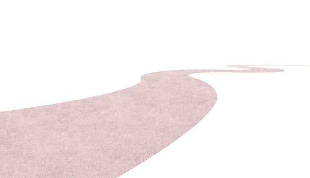 wavy grass, pink grass path stock illustrations, pink grass path images wavy grass path 3d, grass 3d white background
