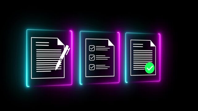 Approved document concept for business process workflow illustrating management approval and and project approve.