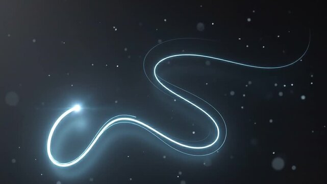 Abstract Glowing Light Streak Animated Background Motion Graphic