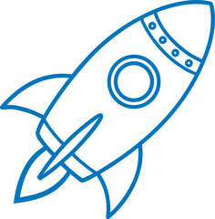 Naklejka premium Rocket Icons for Startup Technology and Business Growth