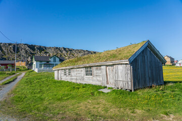 Fototapeta premium Abandoned fishing village on the Varanger Peninsula in Finnmark, Norway.
