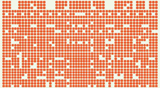 Geometric puzzle pattern with bold minimalist flat rounded shapes, retro bizarre abstract ornament, creative postmodern graphic design for Backgrounds and Covers 