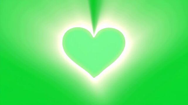 Glowing Heart Health Symbol Illustration