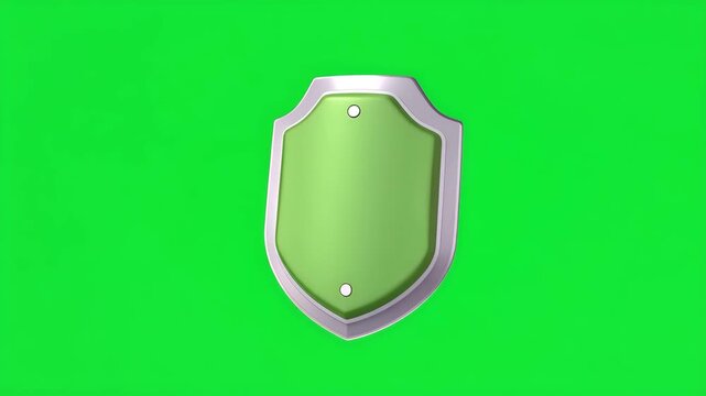 Green Protection Shield Illustration