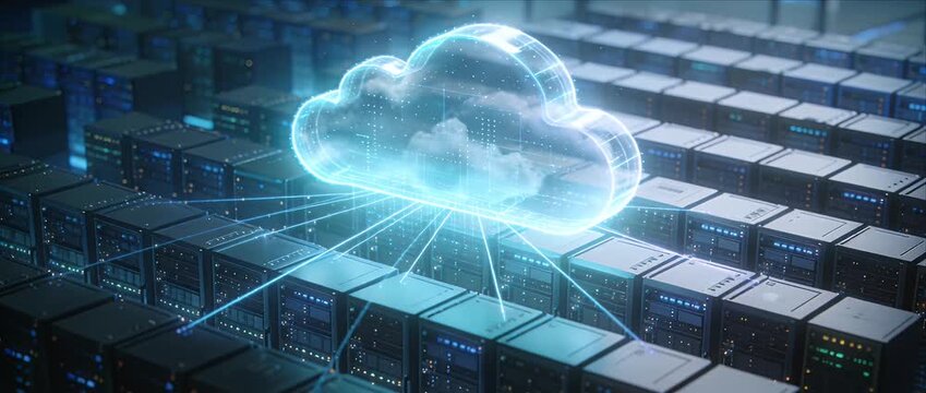 Cloud computing server network data center technology storage infrastructure backup security digital connection database center network server computing infrastructure storage technology cloud data