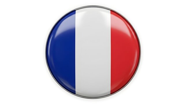 French flag button icon