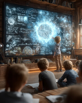 Back to school , student using AI learning tools