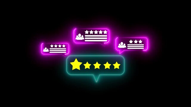 Online customer satisfaction Survey service concept, client rate service from experience in application,Consumer give five-Stars and feedback review for quality, Business reputation ranking from buyer