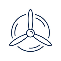 Simple propeller icon design element. © rachmat
