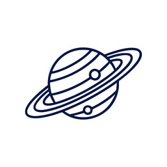 Saturn Planet with Ring System. © tora