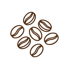 Obraz premium Brown coffee beans in a pile.