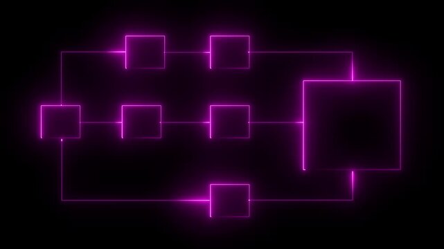 Ai tools or neon box. Multi function for Agentic AI technology motion background. Multi agent AI systems, Automate daily Tasks Smart AI solutions improve efficiency, Automate repetitive work