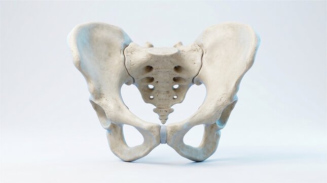 Detailed human pelvic anatomy model for medical education and research