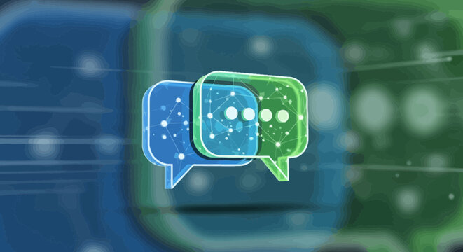 Chat Bubbles Communication Digital Messages.