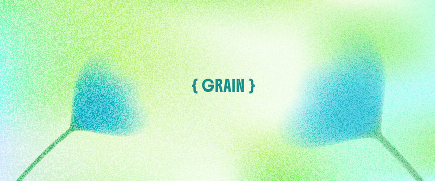Grain flower gradient background and soft spring mood cover. Summer floral pastel blue grain bloom with abstract flower glow on green gradation. Vector backdrop for beauty card and presentation.