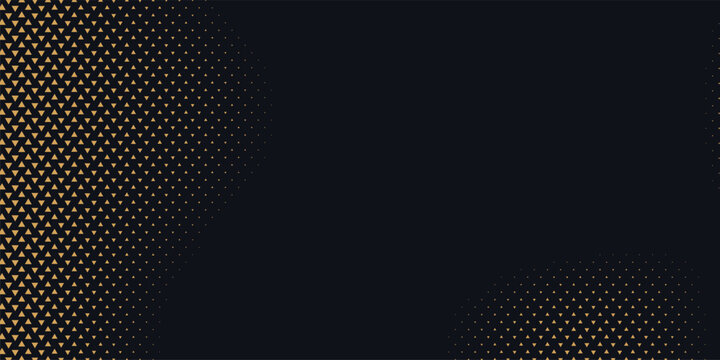 Gold triangle pattern halftone texture wave background