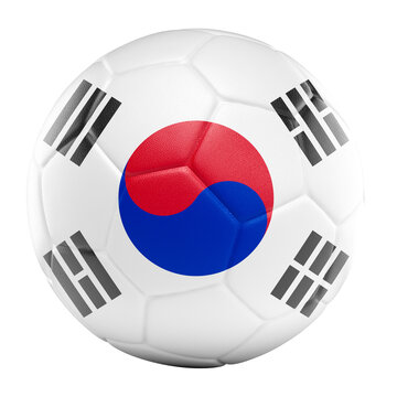 South korea national team soccer ball 3d