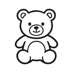 Fototapeta premium Cute Teddy Bear Cartoon Character Vector Icon