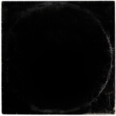 grunge vinyl cover texture. png isolated on transparent background © Heleno
