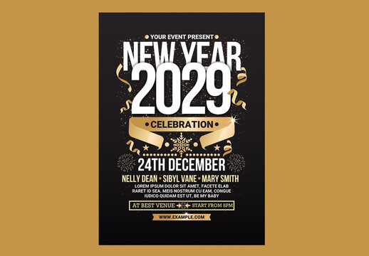 New Year Celebration Flyer