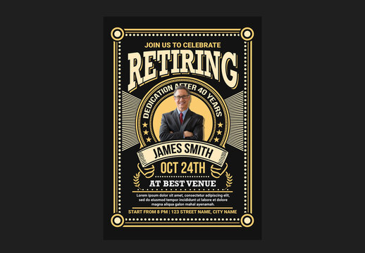 Retirement Invitation Flyer