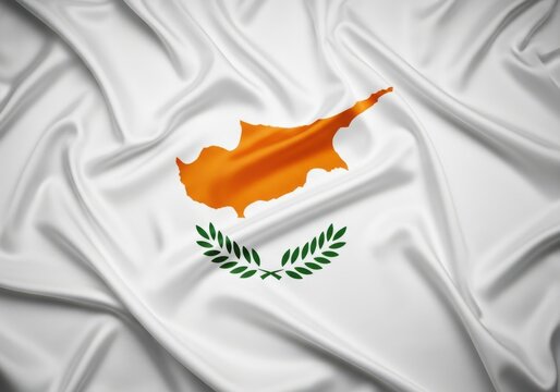 Waving flag of cyprus