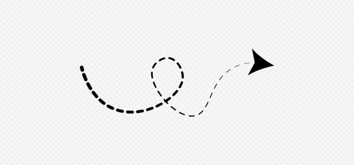 Obraz premium Hand Drawn Doodle Arrow Collection Vector Set with Curved, Dotted, Swirl and Directional Arrows