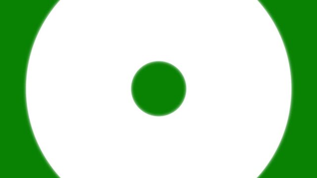 Green screen white thick circle shockwave animation loop with full screen zoom explosion ripple transition for logo reveal music video editing chroma key overlay 4k vfx
