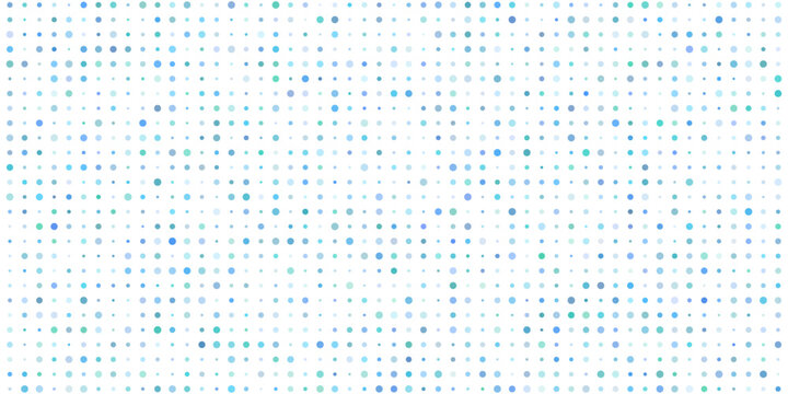 A dense pattern of random blue and green squares forming an abstract background texture mosaic