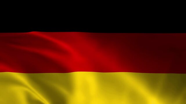 Germany Flag Waving Animation on Transparent Background &ndash; German National Flag Motion Graphics