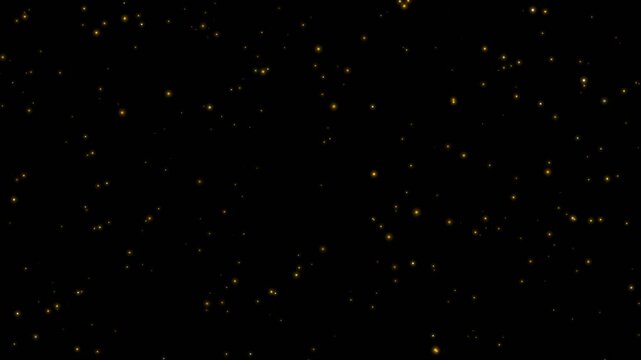 Fire Sparks and Glowing Embers Drifting Upward with Warm Orange Flickering Particles on Black Background for Cinematic Atmosphere