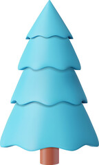 Fototapeta premium 3d of Christmas trees.