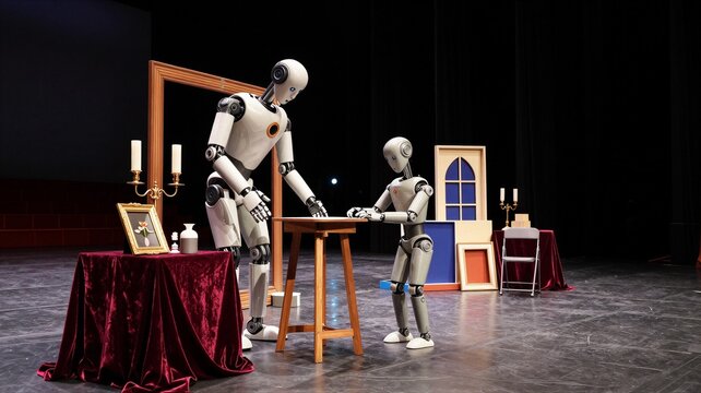 Theater Robot Arranging Stage Props