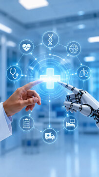 Human and Robot Interaction in Medical AI Interface