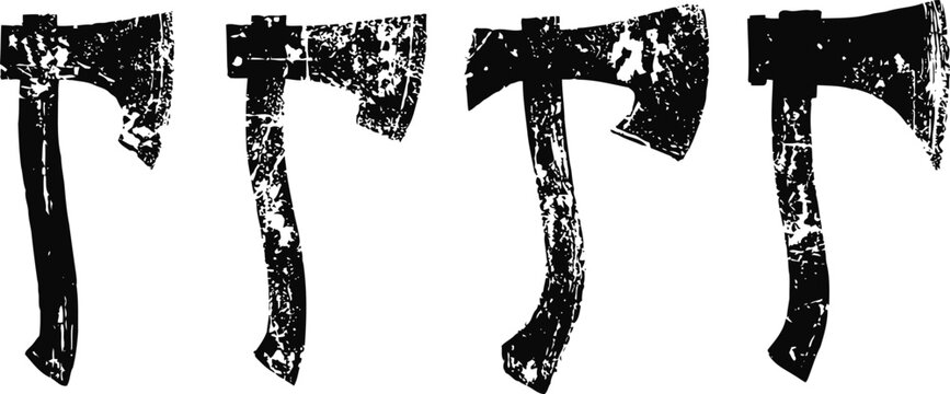 ancient hebrew alphabet letters arranged in a row with rough, textured black ink
