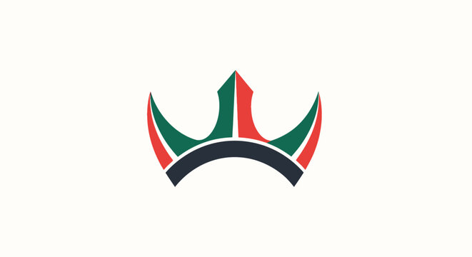 Kenyan flag crown logo symbol.