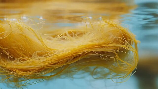 Bird's Nest Gently Blooms in Water
