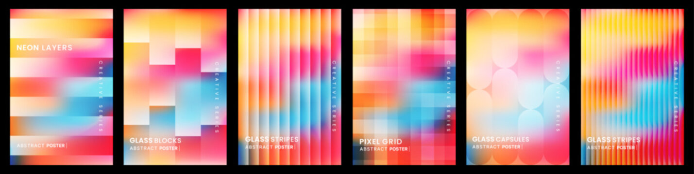 Abstract gradient bundle featuring modern stripes, blurred textures, and versatile graphic design backgrounds