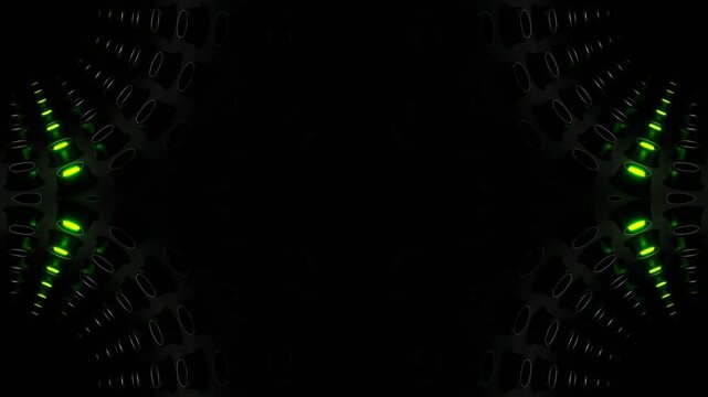 Light Green and Pink Cylindrical Strobe Kaleidoscope Background VJ Loop in 4K
