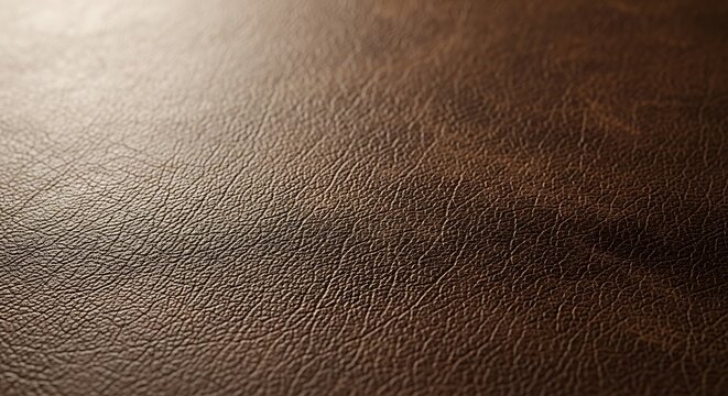 Brown Leather Texture Closeup.