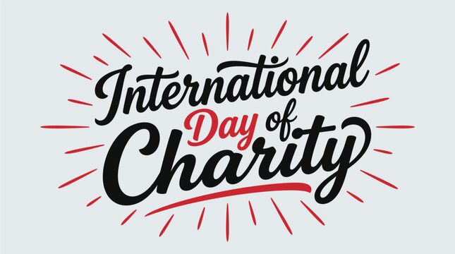 International day of charity graphic design