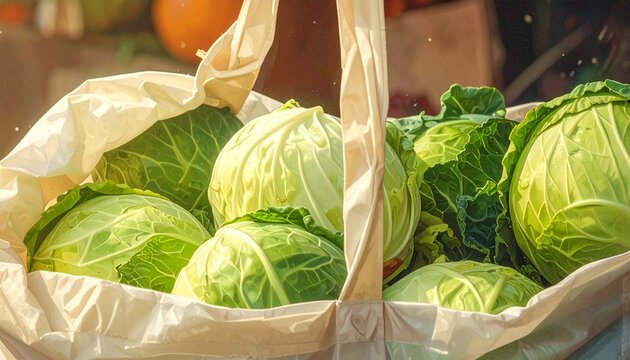 Kohl in einem Sack