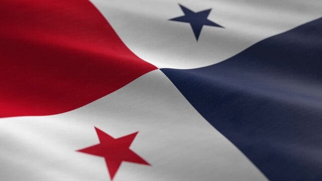 Panama - waving flag loop