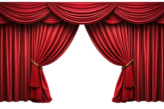 cartain isolated on white background png ai generated 