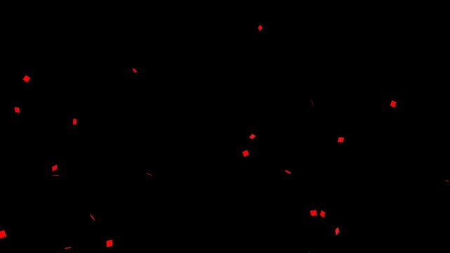 Red Diamond Shapes Floating On Black diamonds